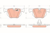 TRW GDB1727 COTEC set placute frana,frana disc