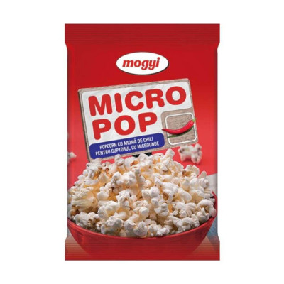 Micro Pop Mogyi, Chili, 100 g, Popcorn pentru Cuptorul cu Microunde Mogyi, Mogyi Micro Popcorn, Popcorn pentru Microunde cu Chili, Popcorn cu Chili, P foto