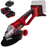 Einhell AXXIO 36/230 Q PXC + Twinpack + 4514095 - Polizor unghiular 230 mm + Set 2 acumulatori si incarcator Li-Ion 18 V 4 Ah
