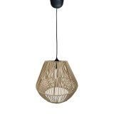 Cumpara ieftin Lustra Lilabel din ratan culoare naturala 25x25x84 cm