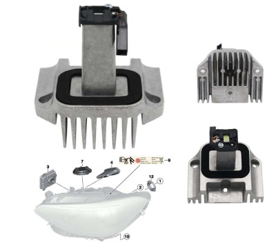 Modul LED BMW Seria 1 (F20), 08.2011-06.2019, partea stanga=dreapta, pentru lumini de zi daytime; LED, foto