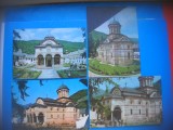 HOPCT LOT 3971 - 4 CARTI POSTALE-MANASTIREA COZIA -JUD- VALCEA-CIRCULATE, Circulata, Printata