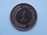 1 CENT 1968 SINGAPORE-nonmagnetic