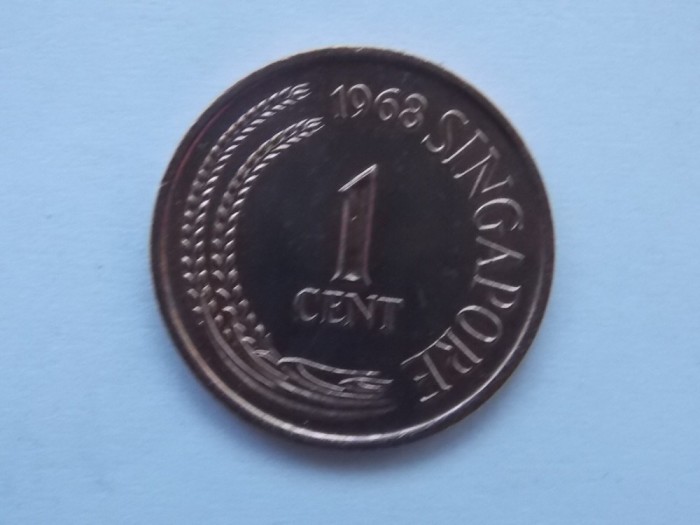 1 CENT 1968 SINGAPORE-nonmagnetic