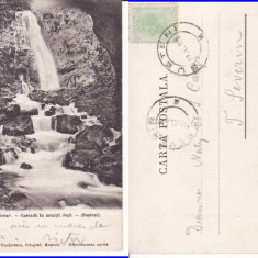 Salutari din Romania -Cascada Urlatoarea ( Busteni )-Muntii Bucegi,clasica, rara