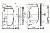 Set placute frana,frana disc PEUGEOT 106 I (1A, 1C) (1991 - 1996) BOSCH 0 986 469 860
