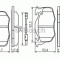Set placute frana,frana disc RENAULT CLIO I (B/C57, 5/357) (1990 - 1998) BOSCH 0 986 469 860
