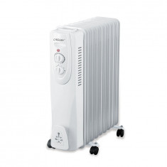 Calorifer electric cu termostat, 9 elementi, MAESTRO MR-950-9 2000W Autentic HomeTV foto