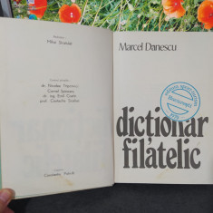 Dicționar filatelic, Marcel Dănescu, editura Sport Turism, București 1978, 204