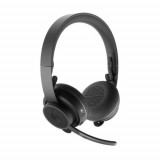 Cumpara ieftin Casti Call Center Logitech UC Zone Wireless, Cu microfon, Bluetooth, USB (Negru)