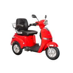 Triciclu electric ZT-15-K, motor 900W, 48V 20Ah, viteza 25km/h, autonomie 55km, nu necesita permis de conducere - Roșu