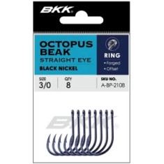 Carlige BKK Octopus Beak Straight Eye, Nr.6/0, 7buc/pac foto