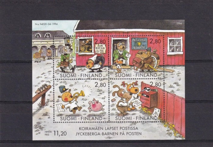 Finlanda 1994 - Comics, desene, bloc neuzat