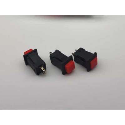 Push Buton cu retinere &amp;quot;NO&amp;quot; plastic 14x14x20mm 1A/250V foto