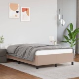 Cadru de pat fără saltea cappuccino 120x190cm piele artificială
