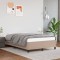 vidaXL Cadru de pat fără saltea cappuccino 120x190cm piele artificială 379527