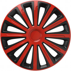 Set 4 Buc Capace Roti Versaco Trend Red &amp; Black 15&quot; V8890