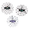 Set Clame Păr, Model Halloween, Multicolor, Metal, Plastic, Poliester, 8cm, 3 Bucăți, Oem