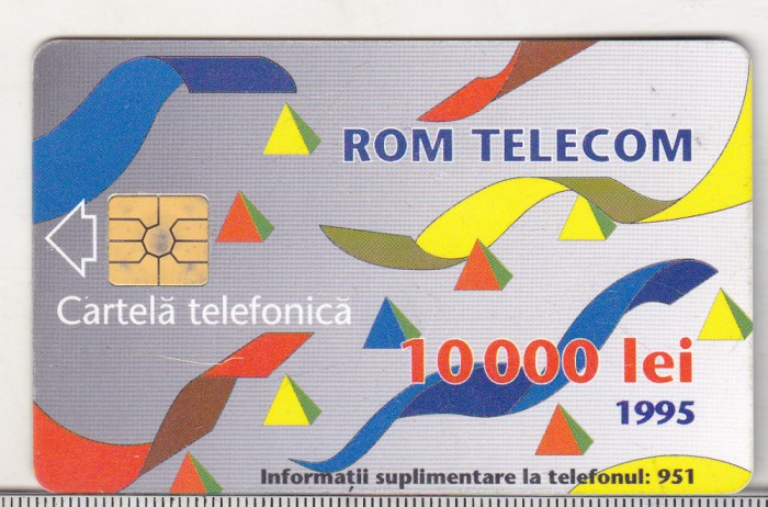 bnk card Cartela telefonica de colectie - P-04d 1995 10000 lei - Abstracta