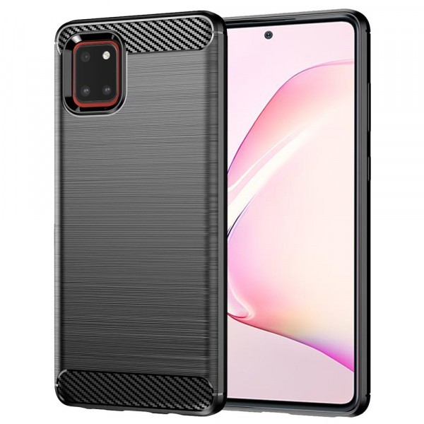 Husa pentru Samsung Galaxy Note10 Lite N770, Techsuit, Carbon, Neagra