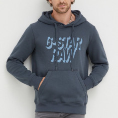 G-Star Raw bluza barbati, culoarea albastru marin, neted