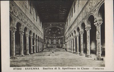 Carte Postala - Ravenna - Basilica di S. Apollinarein Classe - L&amp;#039;interno &amp;quot;CP40&amp;quot; foto