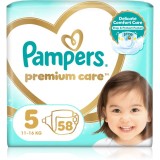 Pampers Premium Care Size 5 scutece de unică folosință 11-16 kg 58 buc