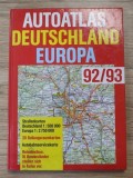 Auto-Atlas Deutschland-Europa 92/93