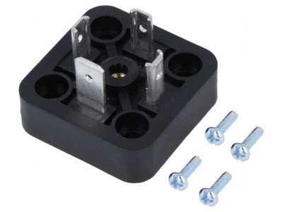 Conector cu valvă soclu A 18mm tată PIN 4 16A foto