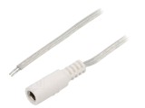 Cablu Electric 2x0,5mm2 DC 5,5/2,5 Soclu Transparent 2m