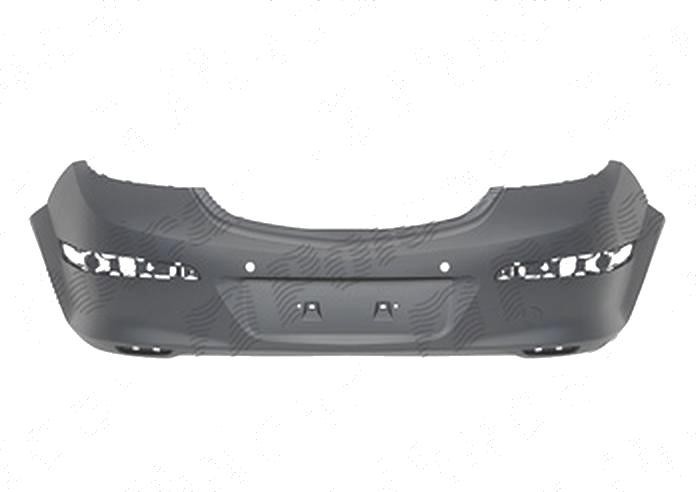 Bara spate Opel Astra H, 10.2003-04.2007 Model Gtc Cu 3 Locuri, parte montare, cu gauri pentru senzori parcare, 55099621, Aftermarket