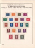 OLANDA NOUA GUINEA 1949-1962 COLECTIE NESTAMPILATA +FILE PRETIPARITE