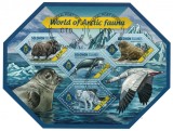 Timbre Insulele Solomon 2014, Fauna Arctica, Colita + Bloc, 2 Imagini, Set Complet, Stare Perfecta