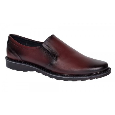 Pantofi barbati casual din piele naturala Bordeaux GKR106VIS foto