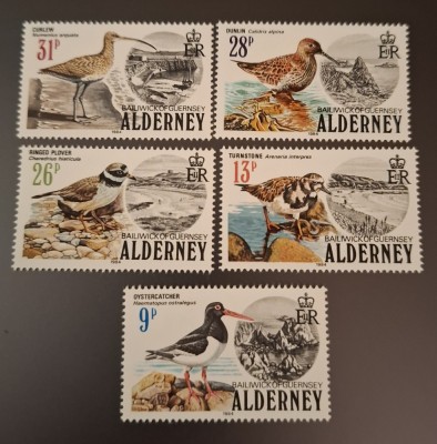 Alderney MNH 1984 - pasari foto