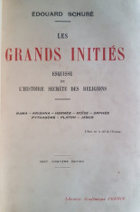 EDOUARD SCHURE - LES GRANDS INITIES {1931} foto