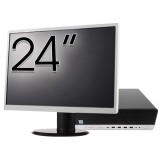Pachet Calculator Second Hand HP EliteDesk 800 G5 SFF, Intel Core i5-9500 3.00-4.40GHz, 8GB DDR4, 256GB SSD + Monitor 24&amp;quot; NewTechnology Media