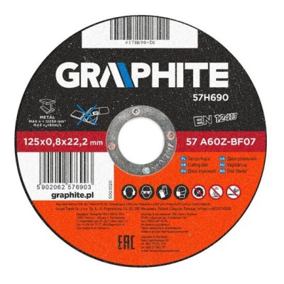 Disc debitat inox ,125x0,8, GRAPHITE GartenVIP DiyLine foto
