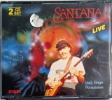Santana &lrm;&ndash; Live _ NM / NM dublu cd rock psychedelic _ Starlife Europa 1991