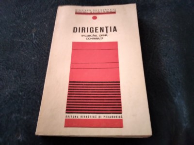 DIRIGENTIA INCERCARII OPINII CONTRIBUTII foto