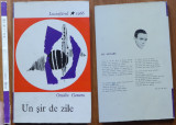Ovidiu Genaru , Un sir de zile , 1966 , editia 1 cu autograf , volum de debut