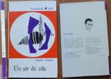 Ovidiu Genaru, Un sir de zile, 1966, editia 1 cu autograf catre Vasile Zamfir, volum de debut
