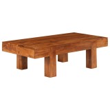 Cumpara ieftin Masa de cafea lemn masiv acaciacu finisaj tip miere 100x50x30cm