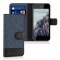 Husa pentru Apple iPhone 5 / iPhone 5s / iPhone SE, Textil, Albastru, 35222.17