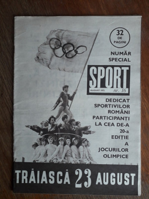 Revista Sport nr. 16 / 1972 / CSP foto