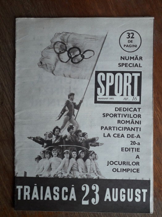 Revista Sport nr. 16 / 1972 / CSP