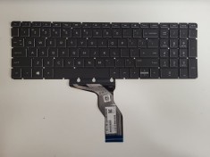 Tastatura Laptop, HP, 250 G6, 255 G6, 256 G6, 258 G6, iluminata, neagra, layout US
