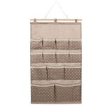 Organizator suspendat de perete cu 8 compartimente, Bej, 64x41 cm
