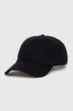 Lacoste șapcă de baseball din bumbac culoarea negru, neted