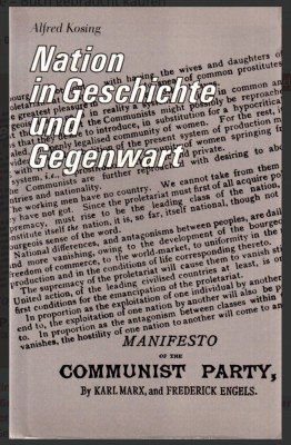 Nation in Geschichte und Gegenwart / Alfred Kosing foto